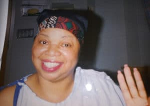 Juanita, seen here, three days after starting chemotherapy.